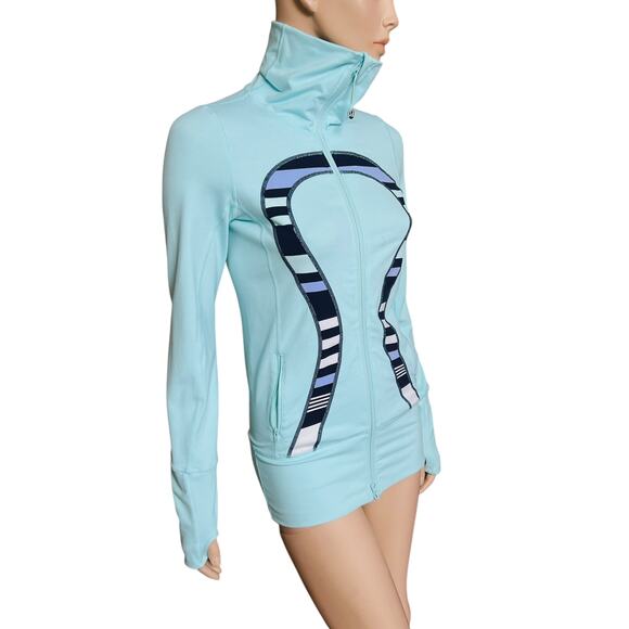 Lululemon In Stride Jacket Size 4 Stretchy Long Sleeves Zipper Closure - Picture 6 of 11